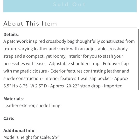 Kate Spade Nadine Patchwork Medium Crossbody Purse - Picture 12 of 12